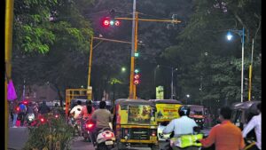 New Traffic Signals and Road Safety Measures Introduced in Bapatla Town